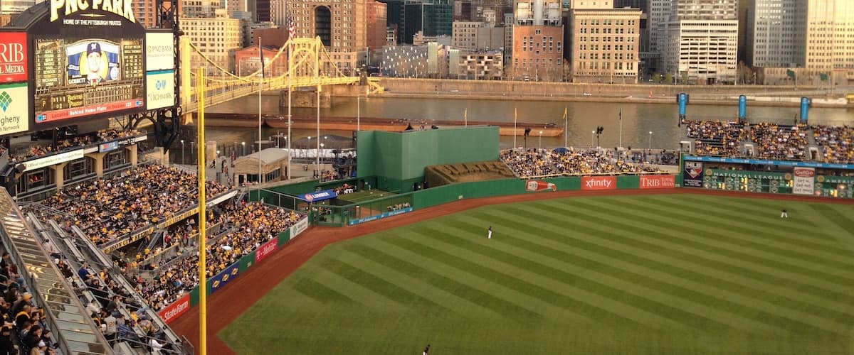A ball park with a view #cityofbridges #steelcity #pittsburgh