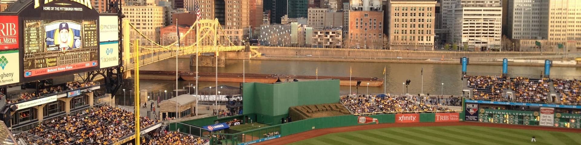 A ball park with a view #cityofbridges #steelcity #pittsburgh