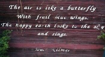 There are signs like this throughout the playground in regent square