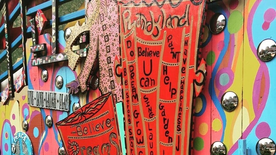 Randyland in Pittsburgh is definitely worth a visit for colorful, whimsical, free art!