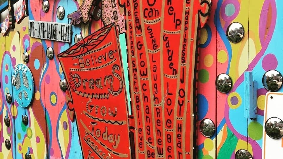 Randyland in Pittsburgh is definitely worth a visit for colorful, whimsical, free art!