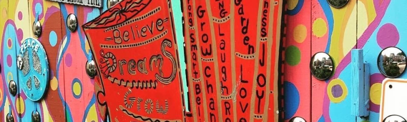 Randyland in Pittsburgh is definitely worth a visit for colorful, whimsical, free art!