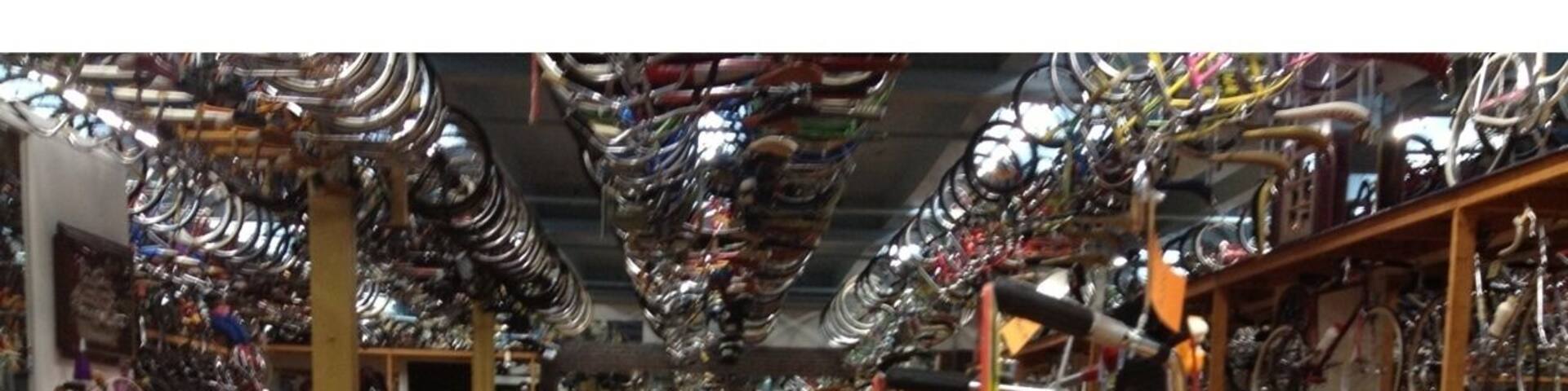 Bicycle Heaven is a great museum, donation based, for anyone that has an interest in unusual museums. This picture shows Pee Wee Herman's actual bike from the movie. There are 2 levels to the museum( which is also a bike shop, bike repair shop and bike rental). For those biking, it is closely located near the River Trails.