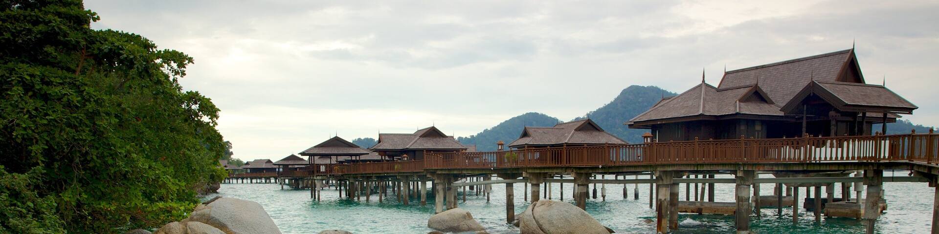 Pangkor Laut featuring a luxury hotel or resort, tropical scenes and general coastal views