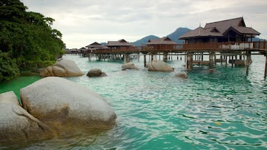 Pangkor Laut featuring a luxury hotel or resort, tropical scenes and general coastal views