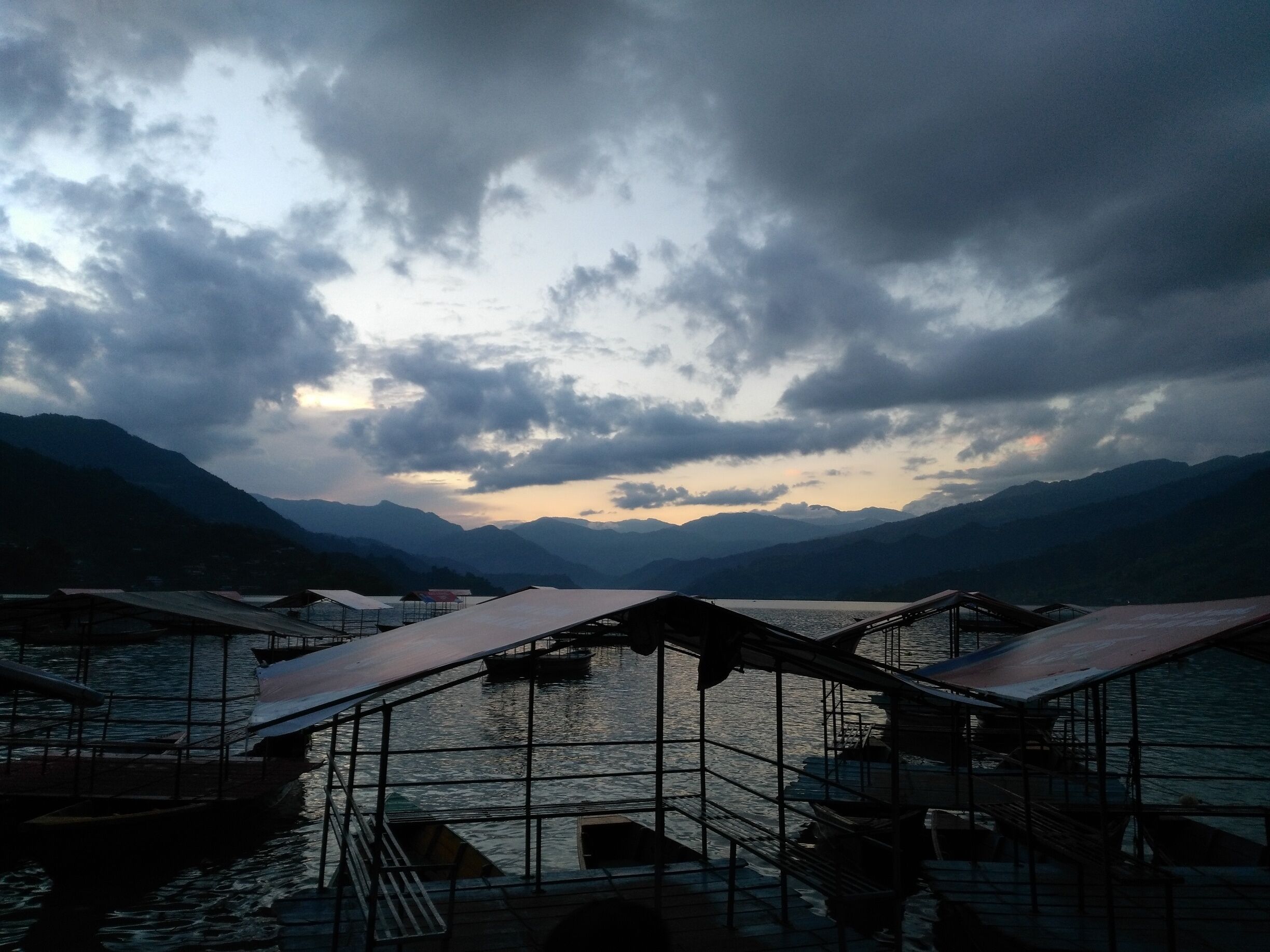 Sunset at Phewa Lake, Nepal 