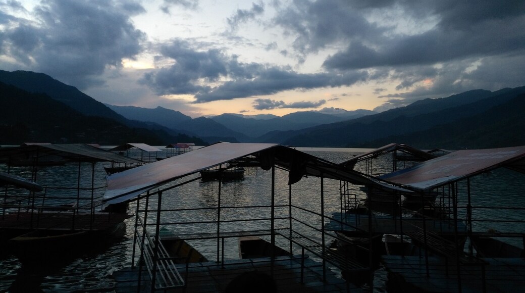 Sunset at Phewa Lake, Nepal