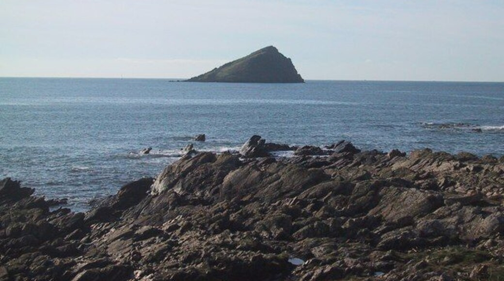Wembury Point with the Great Mew Stone beyond