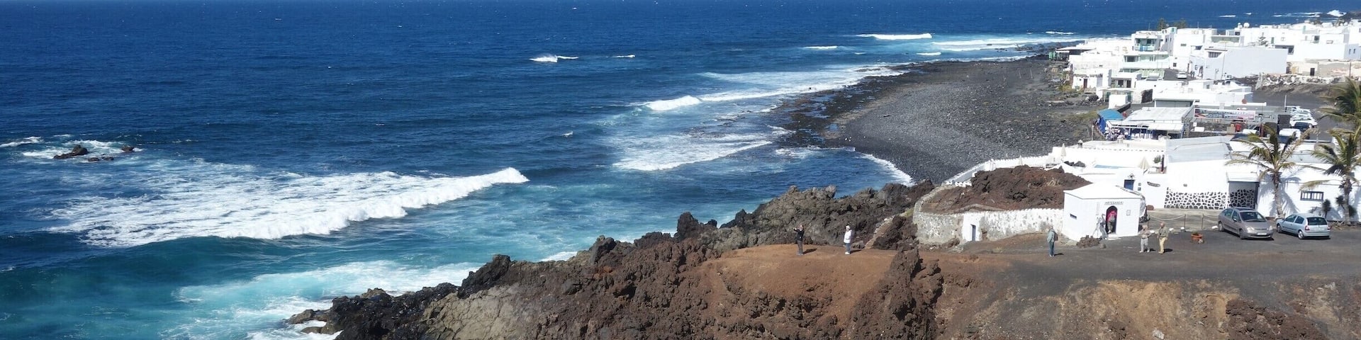 El Golfo: a small fishing village surrounded by lava. #BeachTips! #BVSBlue #TroveOnTuesday #Perspectives #ReDiscover #Nature
