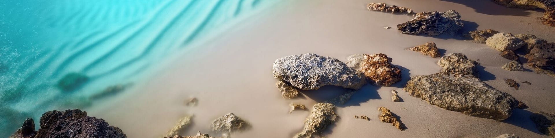 A beautiful blue lagoon on the Southern Coast in the Turks and Caicos Island Chain. By Matt Anderson Photography
