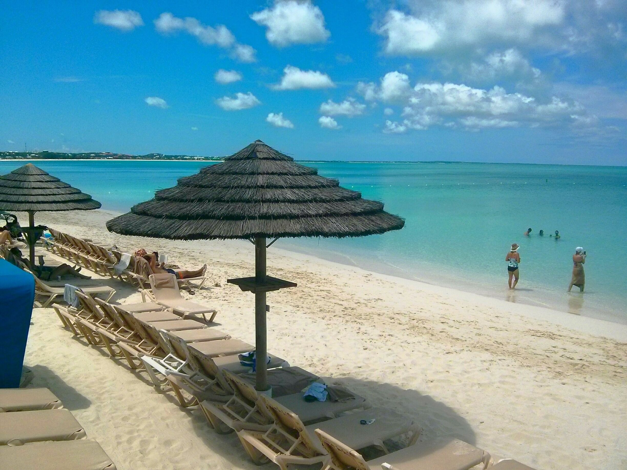 White sand beach on a perfect day!  