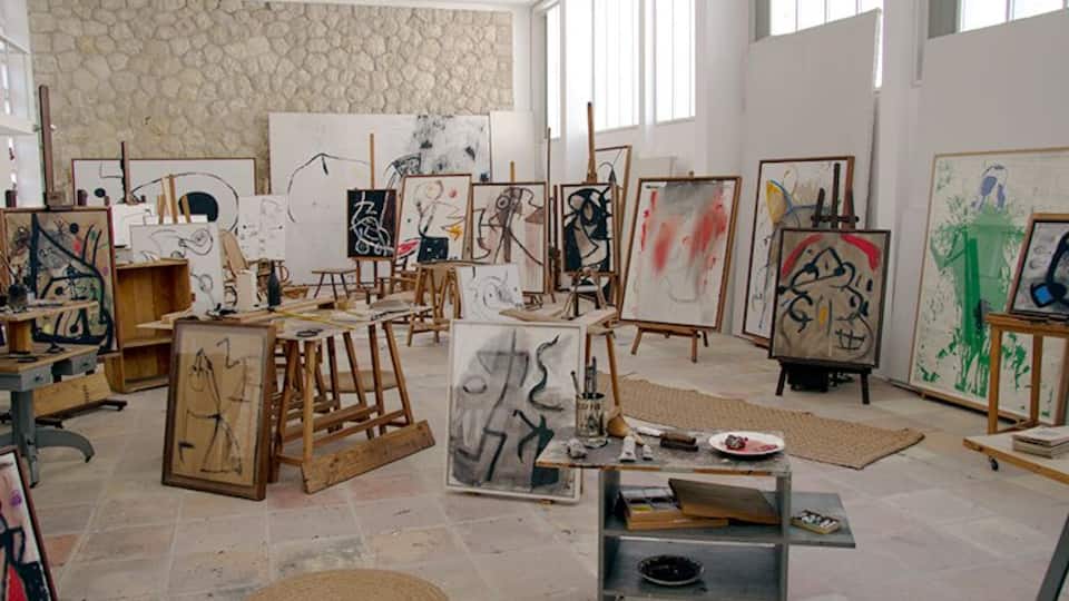 The inspiring atelier of Joan Míro in Plama de Mallorca, Spaim