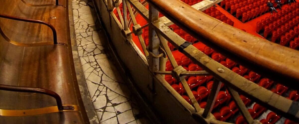 Another image from the tour of Politeama Garibaldi theater.
Taken on a Sony a6000 with a 7artisans fisheye lens.