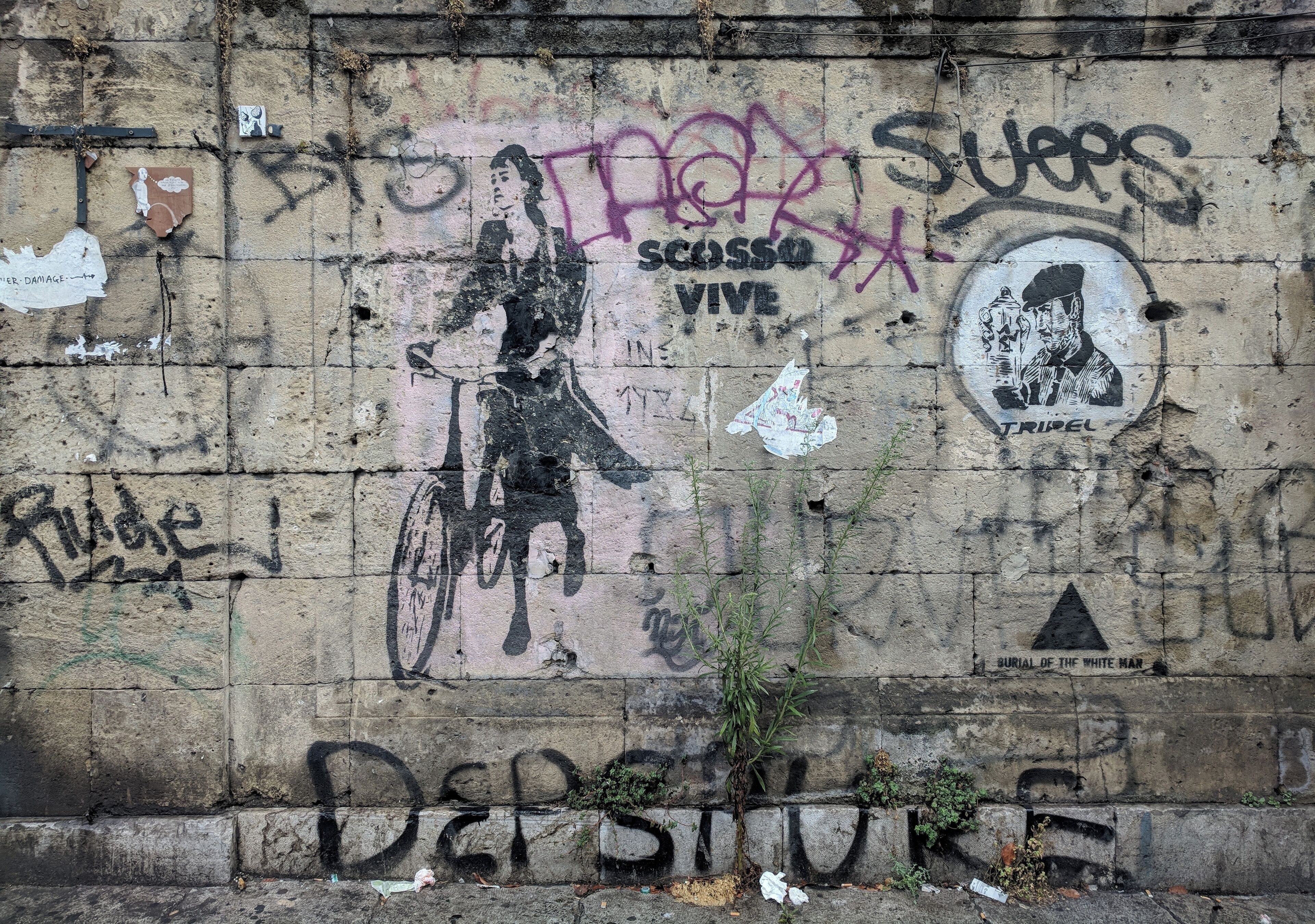 Surrounded: Where is she going? What is she thinking? What is she feeling? What is HER STORY? #culture Palermo, Sicily August 2018