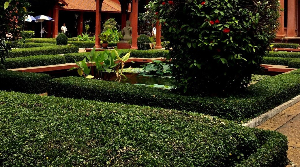 The courtyard of the National Museum in Phnom Penh Cambodia