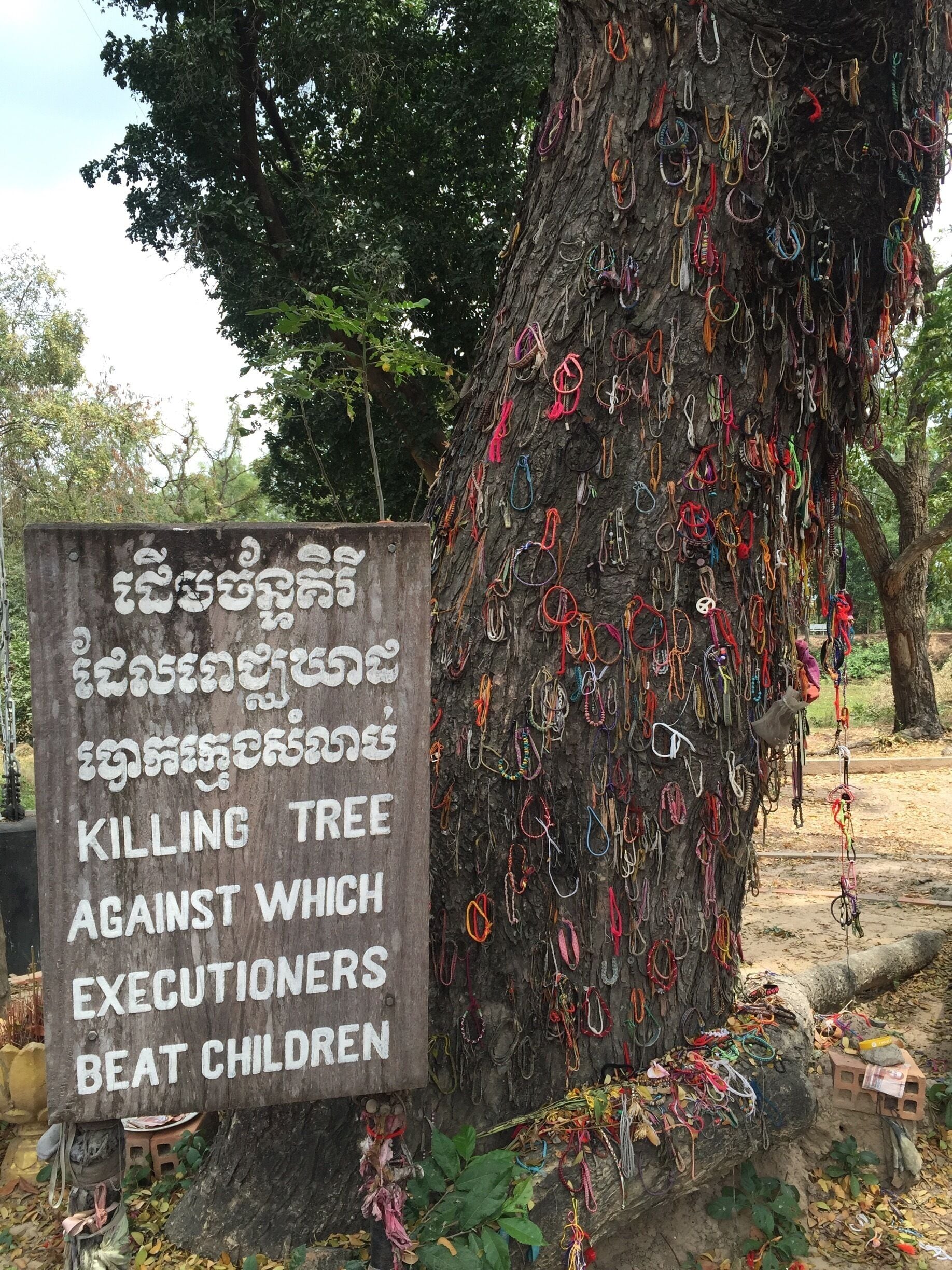 One of the many killing fields in Cambodia, now turned into museum of genocide. More than 3 million people were killed during the Khmer Rouge regime of Pol Pot between 1975 and 1979. History needs to be learned and remembered, so we don't repeat it! 