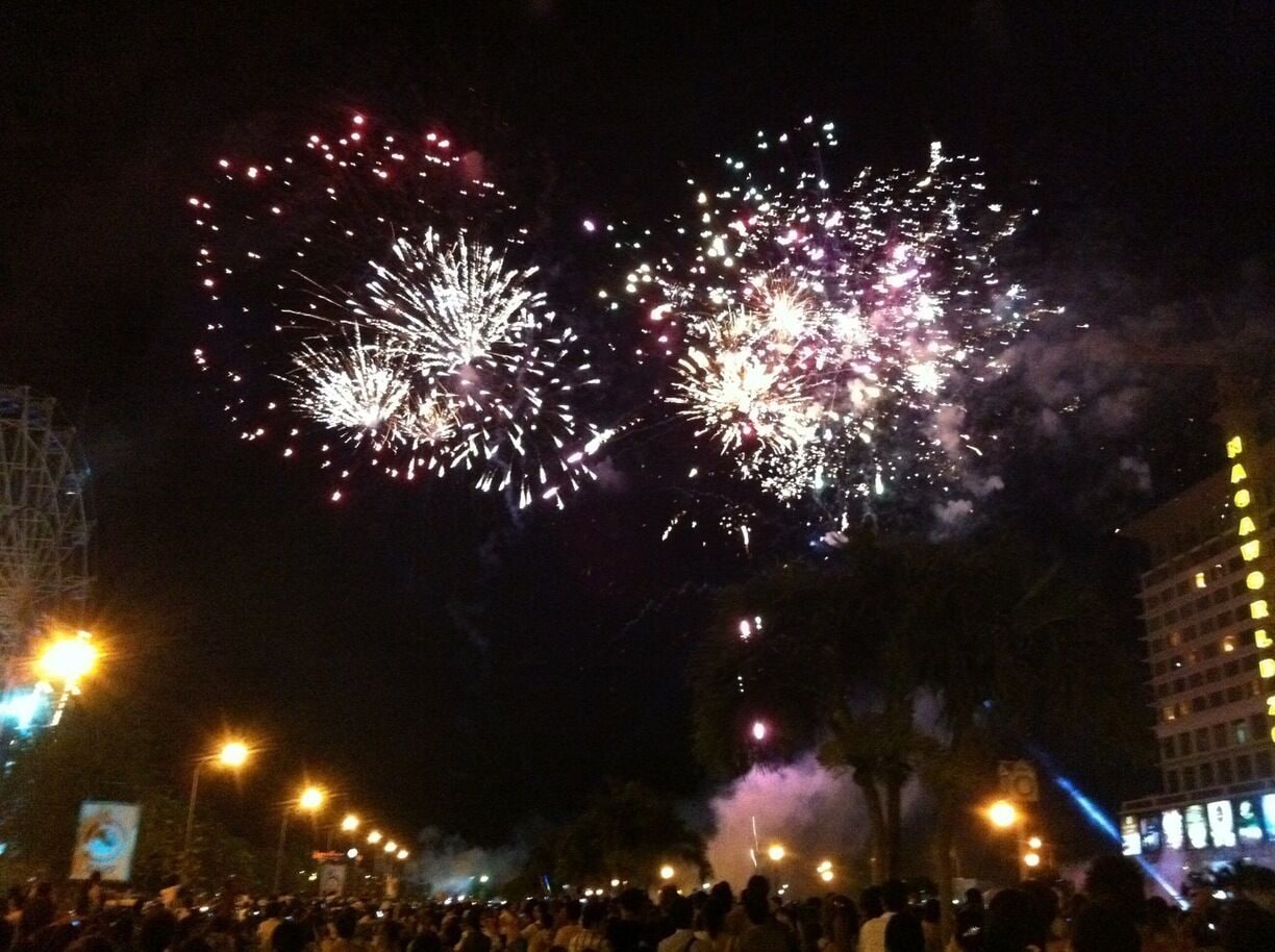 Celebrating new year in Cambodia is a new experience for me included how they do the countdown with many people as the people are so simple but happy.