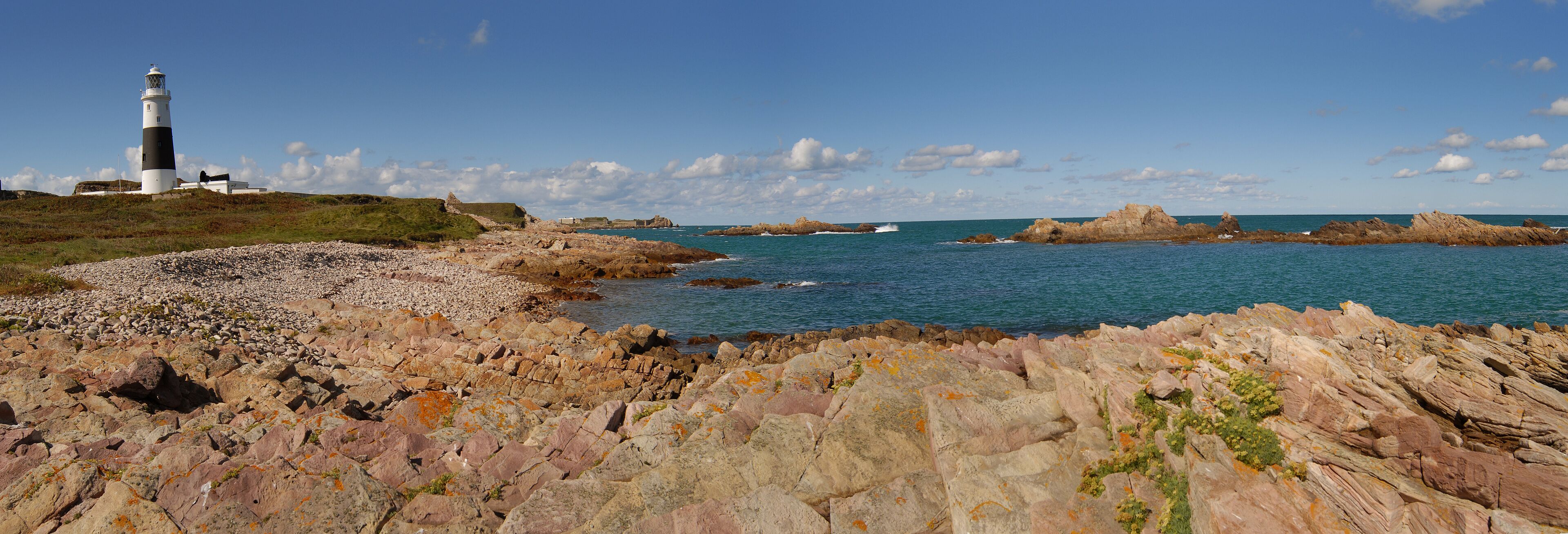 Alderney light house , Channel islands, UK