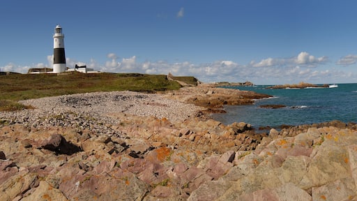 Alderney light house , Channel islands, UK