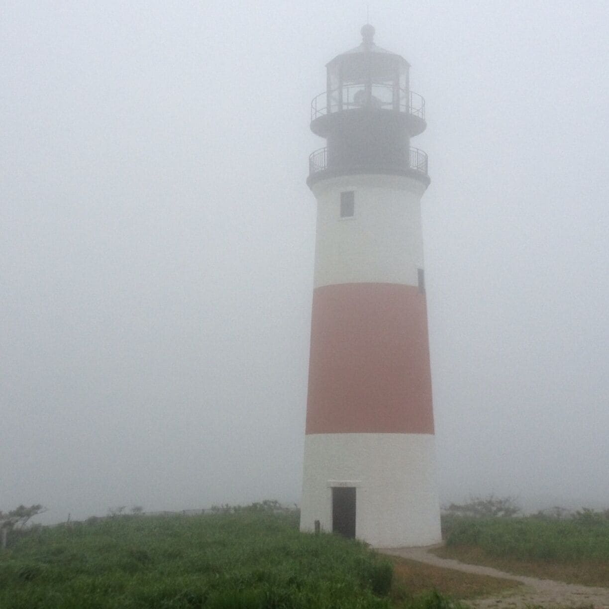 sankaty light on foggy morning. great walk to beautiful spot! 