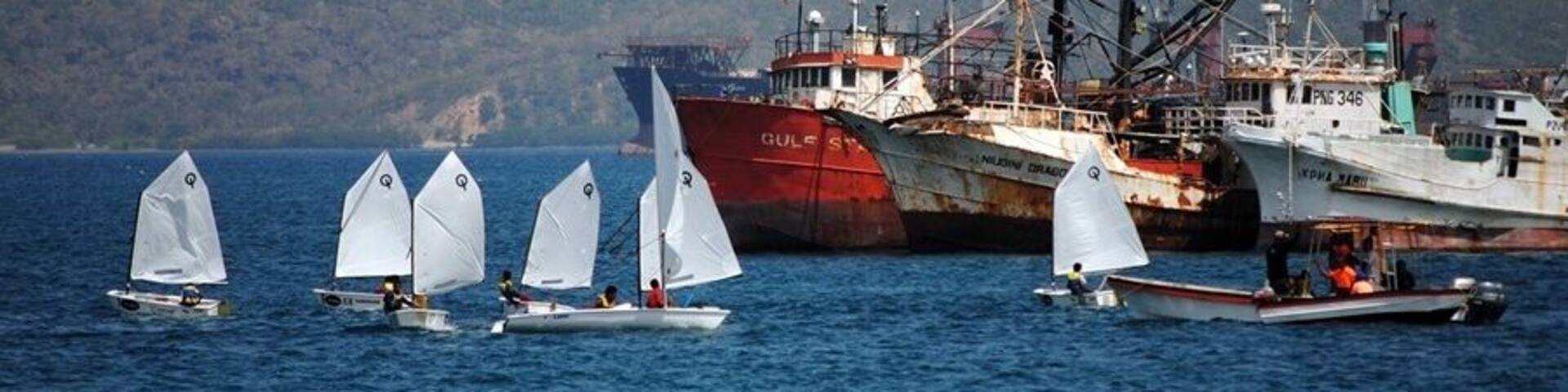 The Yacht Club has a great sailing club, from pee wees, lasers and 24-36 ft. boats. If you are living down there, or just there for a visit, go to the yacht club and check it out.
It's a safe place to be...and great fun!
Racing is held every Saturday.Check it out!