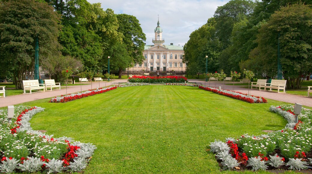 Pori. Finland. Old Town Hall Building and Town Hall Park. Building designed by the architect C.L. Engel in 1831