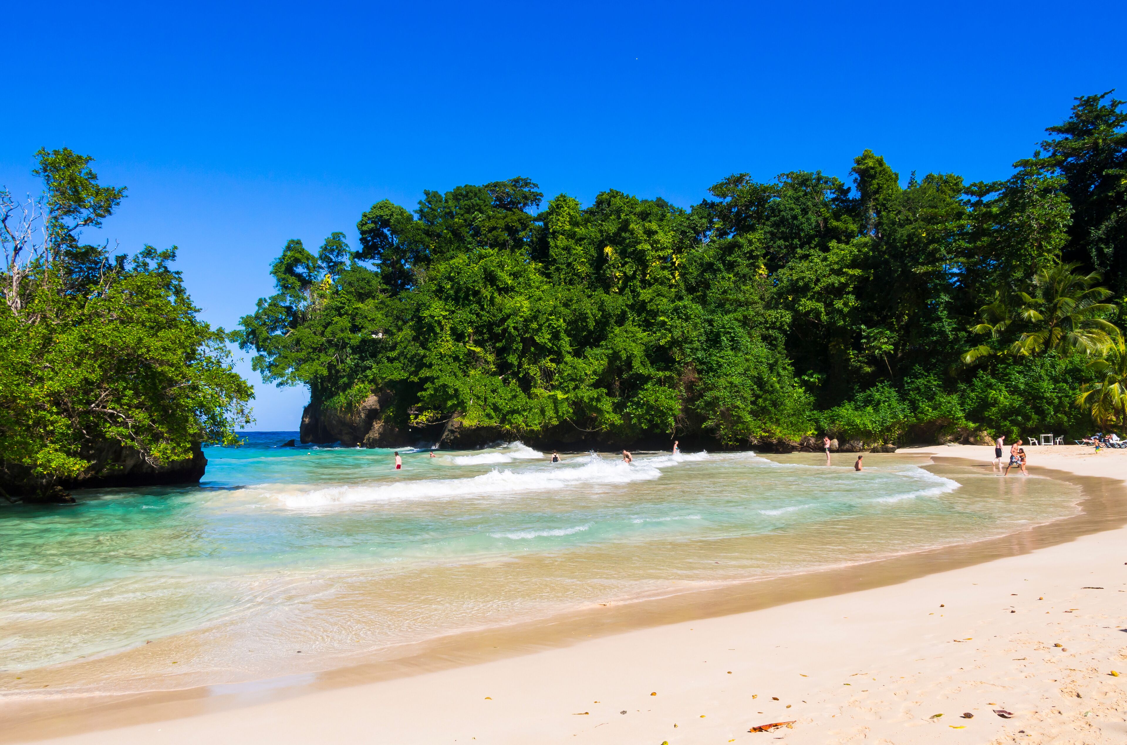 Der versteckte Strand von Frenchmans Cove, Jamaika