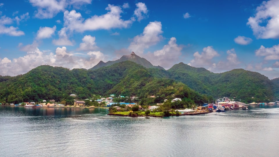 The city of Pago Pago, Tutuila island, American Samoa, South Pacific
