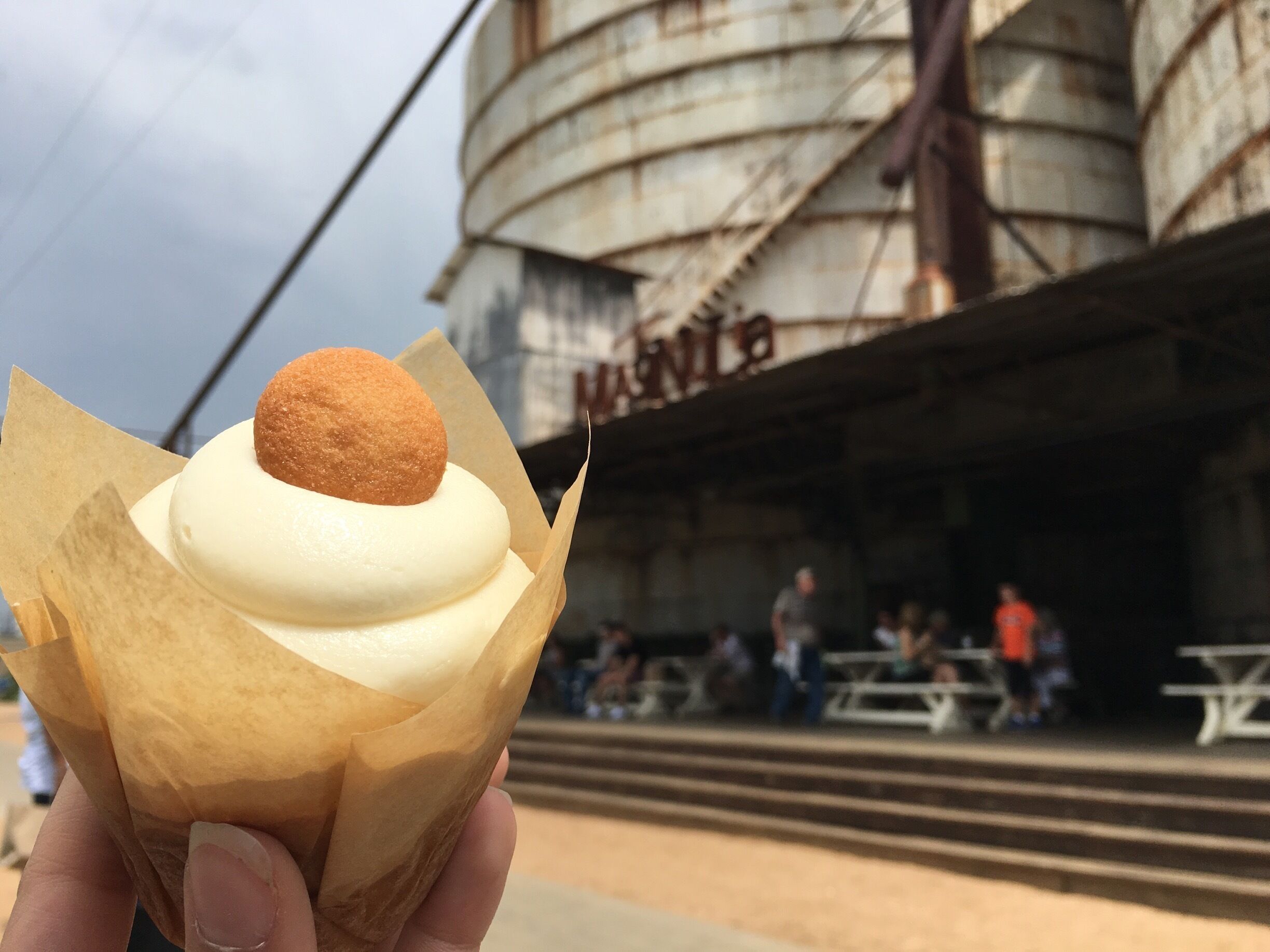 Pictured here in front of the Silos at the Magnolia Market, with a cupcake from the Silos Bakery. Every time I come here, it’s always a joy. 