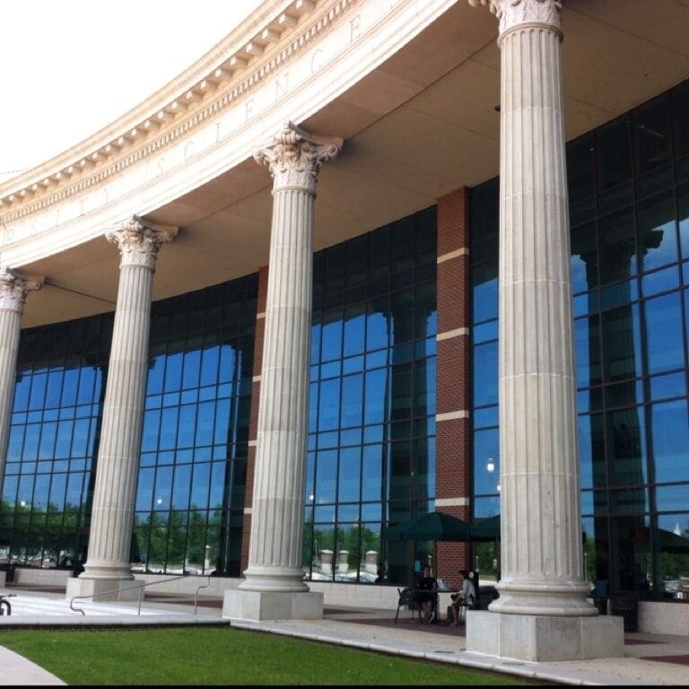 Baylor sciences building, beautiful. If you look at a satellite view of this building along with the McLane Student Center, it looks like a bear claw