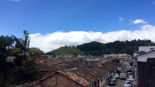 Looking towards the Morro, the pyramid from 1500BC