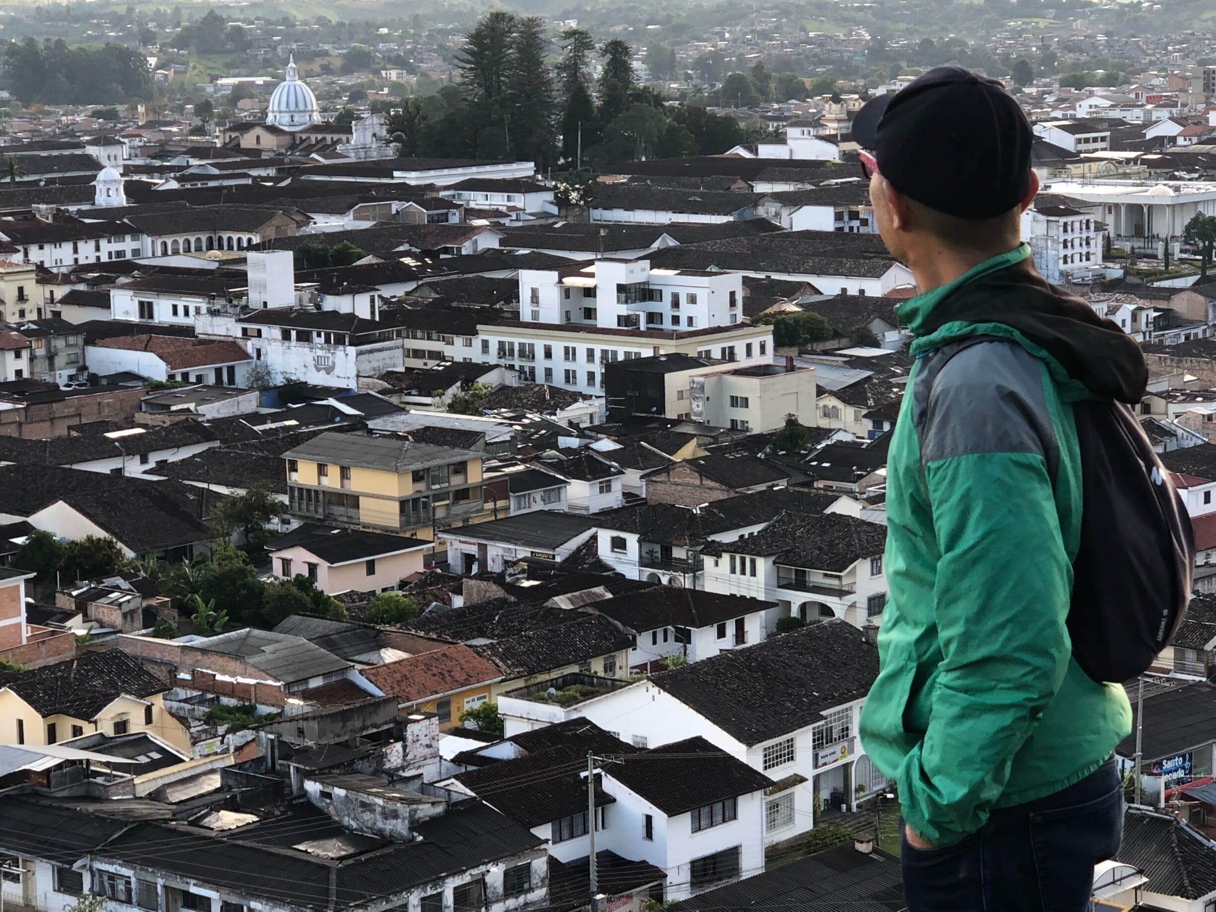 Panoramic view of Popayan 