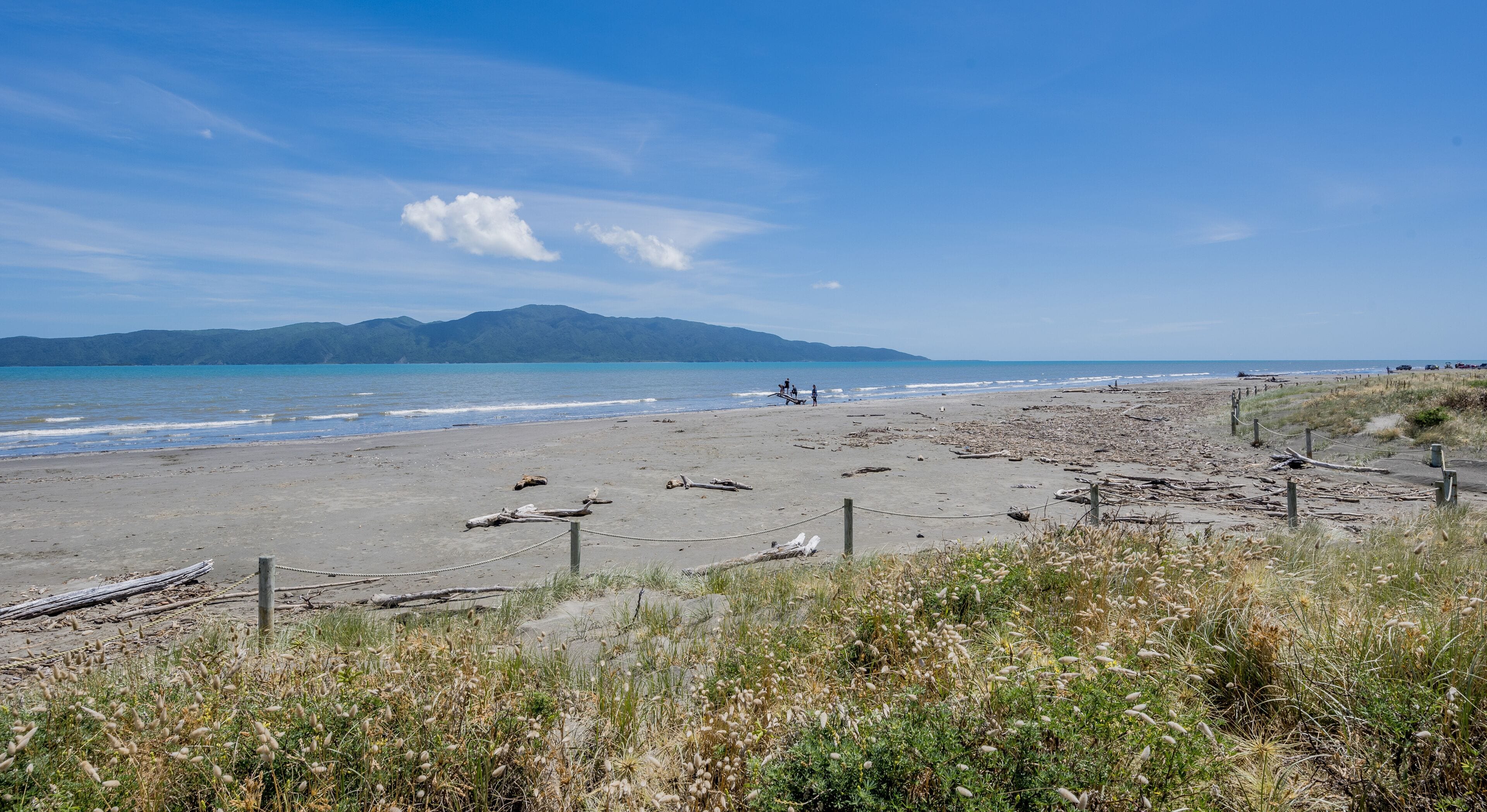 Paraparaumu Beach on a summers day