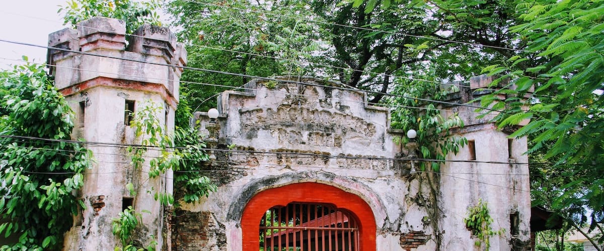 A POW camp from WWII that housed American soldiers and also burnt them alive. Now a peace park for people to visit and remember.