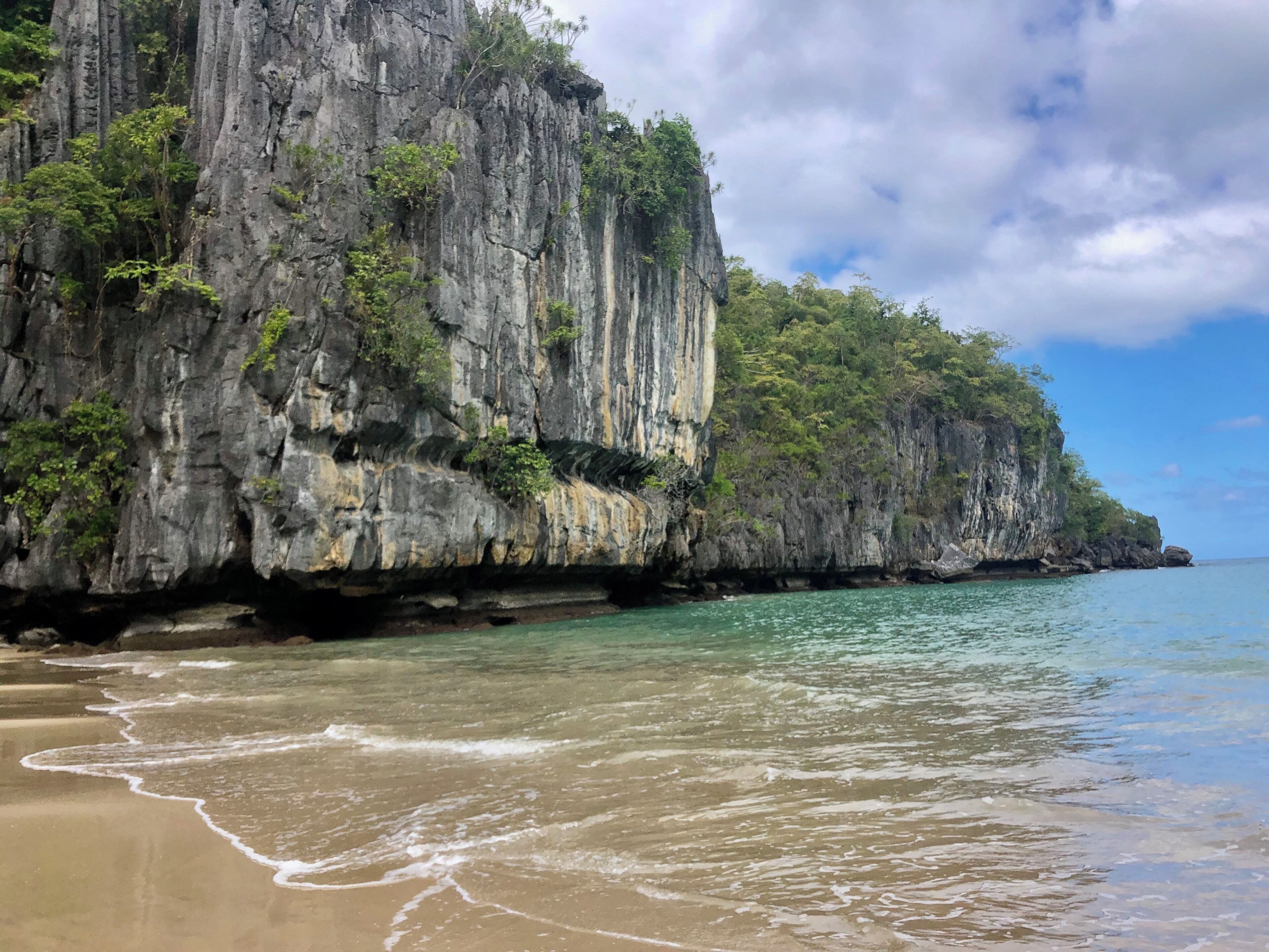 The beach near the Unesco listed Underground River