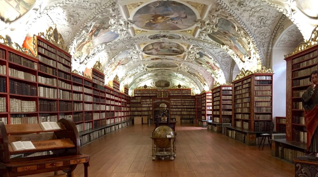 A library in the Strahov Monastery in Prague. It is a beautiful walk up to the monastery with great views of Prague as well.