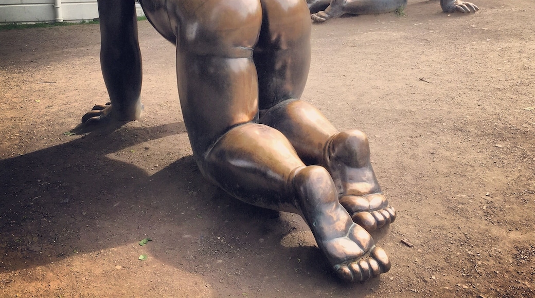 Just really odd to wander across giant babies in the park in Prague!