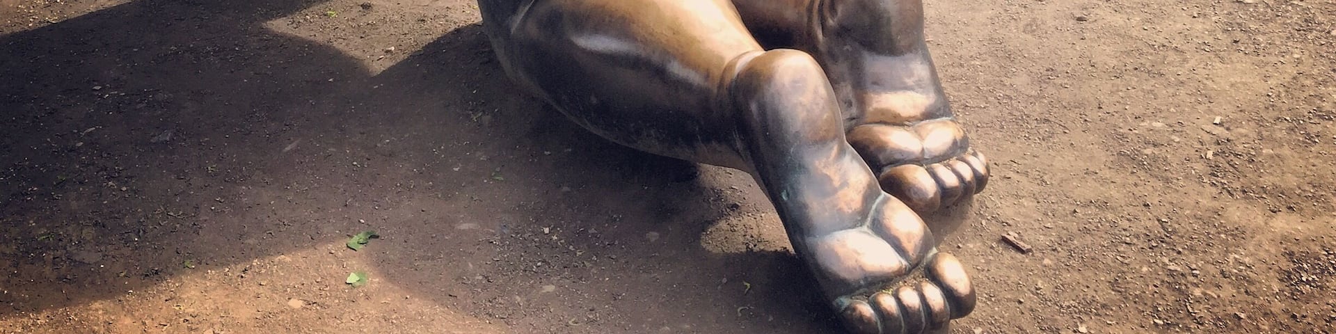 Just really odd to wander across giant babies in the park in Prague!