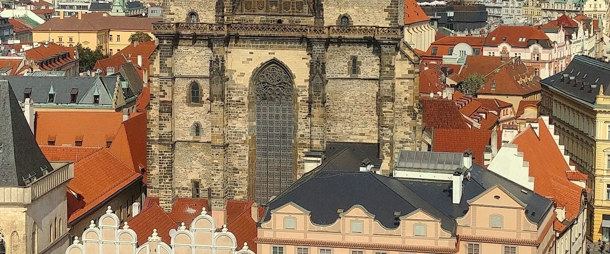 View of the church of Our Lady before Tyn, from the Old Town Hall (Prague)