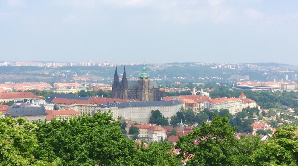 Climbed the 299 steps to the top of Petrin Tower to get stunning views of beautiful Prague city, Czech Republic
