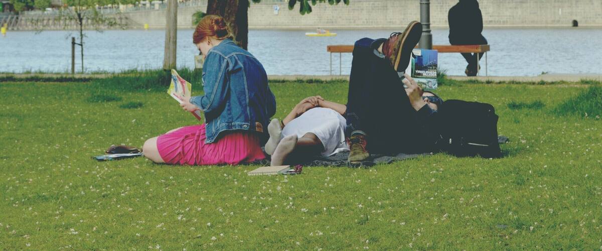 Park-island full of green and happy people!