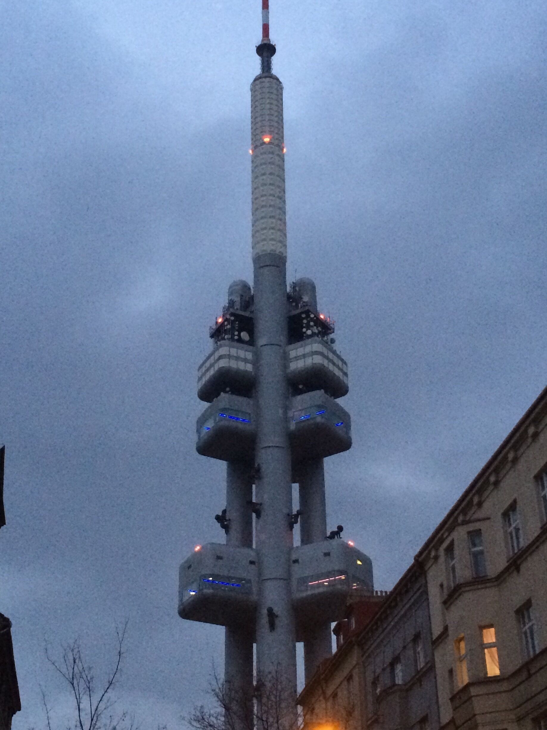 TV tower in Prague. With baby sculptures climbing it by the artist David Cerny...
#tvtower
#prague