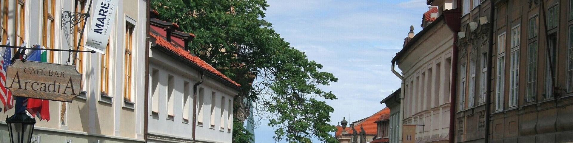 Nerudova street, Cosy narrow street up-hill to Castle...(Down-hill to Charles Bridge)
50° 5' 18.47" N 14° 23' 53.67" E