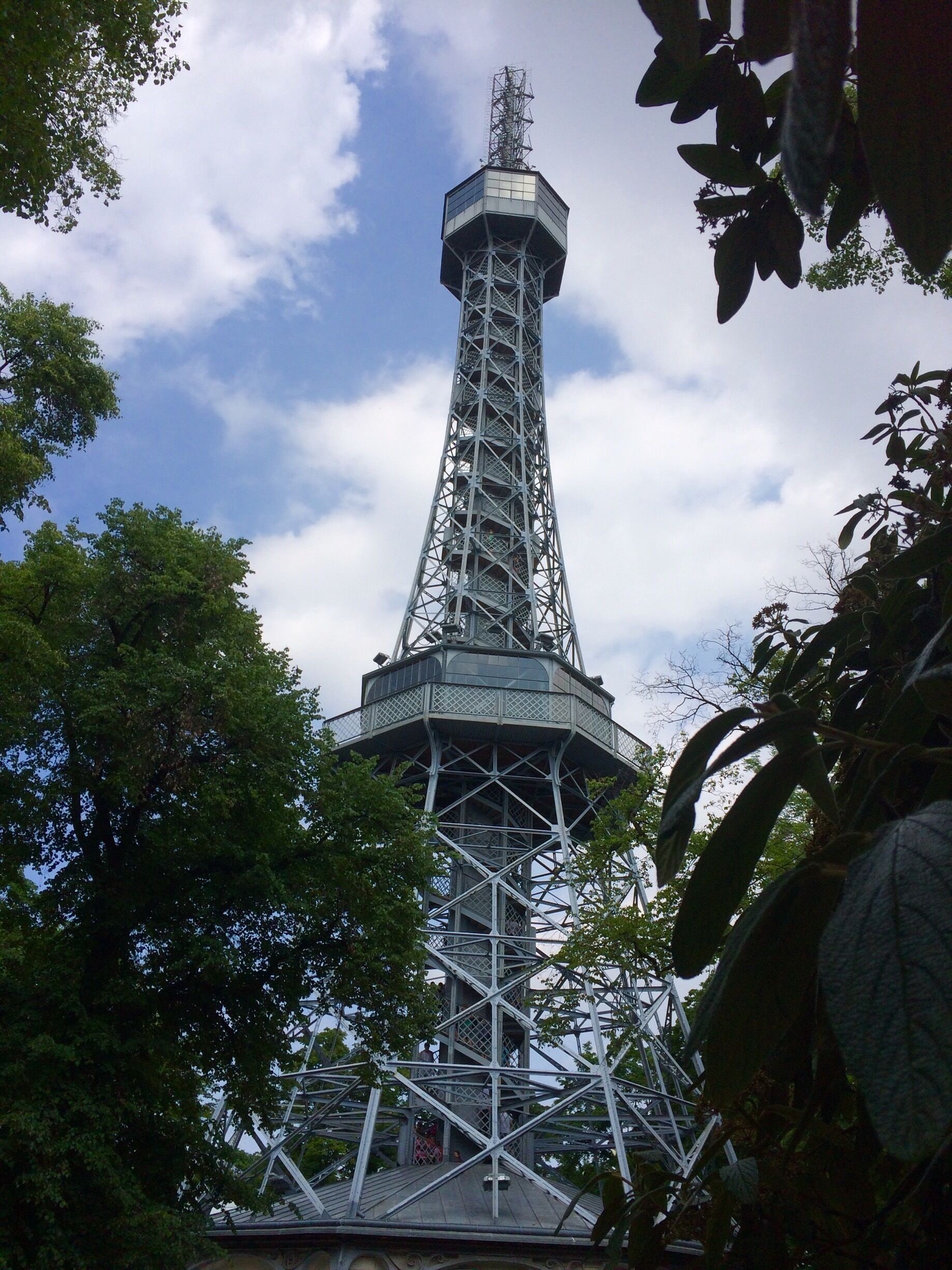 Petrin Tower Prague. We used our Prague Card to gain entry on to the Petrin Hill funicular. Please be aware that those persons who want to ride the lift to the top, there is an extra charge of 60czk. Walking up is 'free' with the Prague Card. 