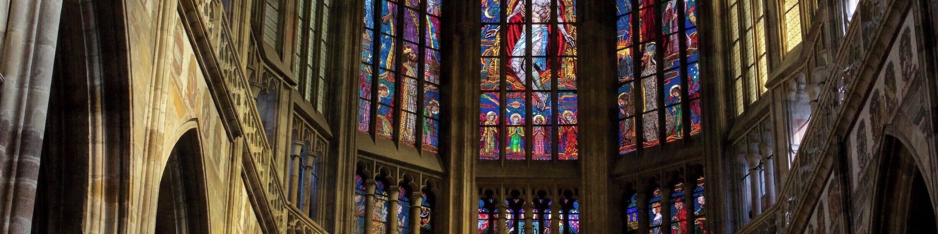 Inside St Vitus' cathedral, certainly one of the prettiest cathedrals I've been in