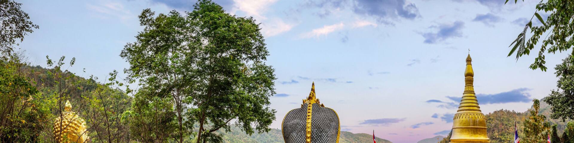 Golden Rock Temple or Wat Phra That Din Kwaen in Phrae province, Thailand