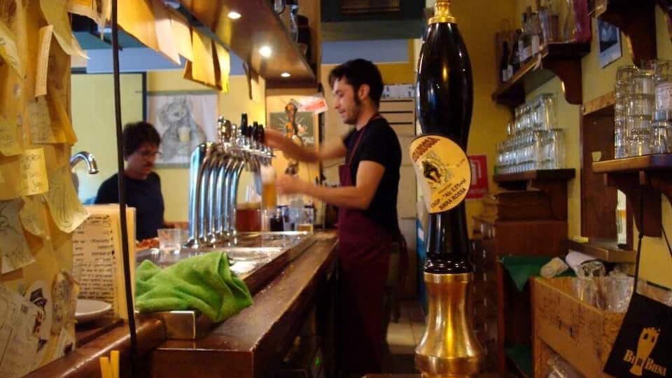 Pisa bar - beers from Il Birrificio Artigiano, Bientina