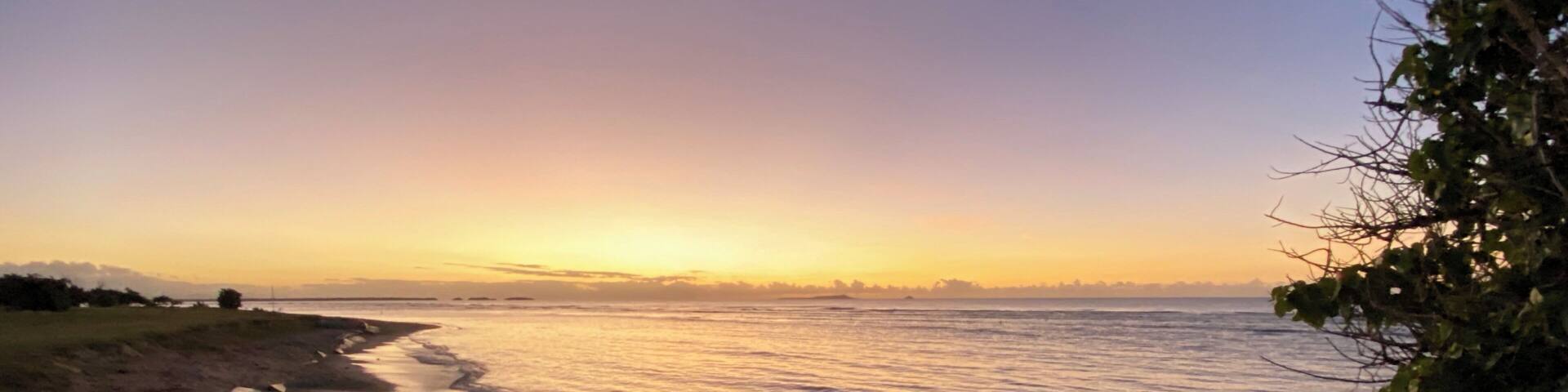 Looking out to “Coffin Island” at sunrise. It’s a 7.8 mile charter, and there are many in the area.