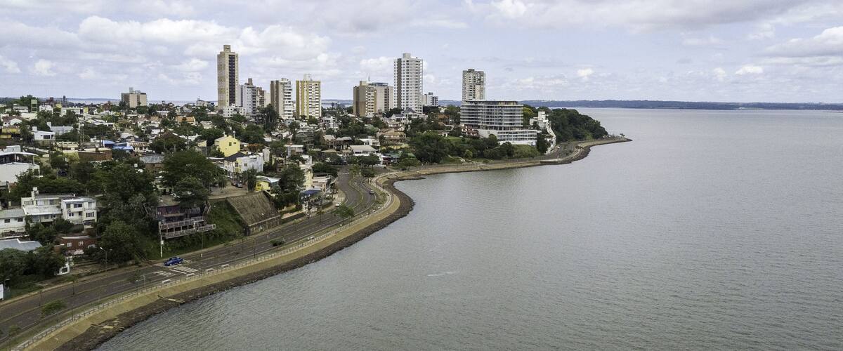 Panoramic view of the city of Posadas. Missions. Argentina