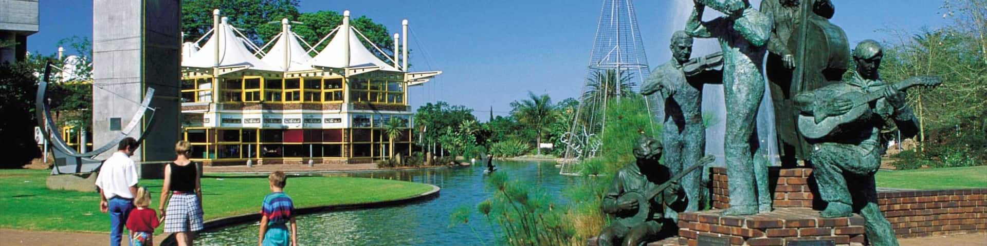 Polokwane featuring a park, outdoor art and a statue or sculpture